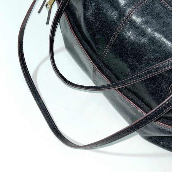 HOBO Vintage Elegant Black Leather Large Bag EUC - Picture 4 of 15